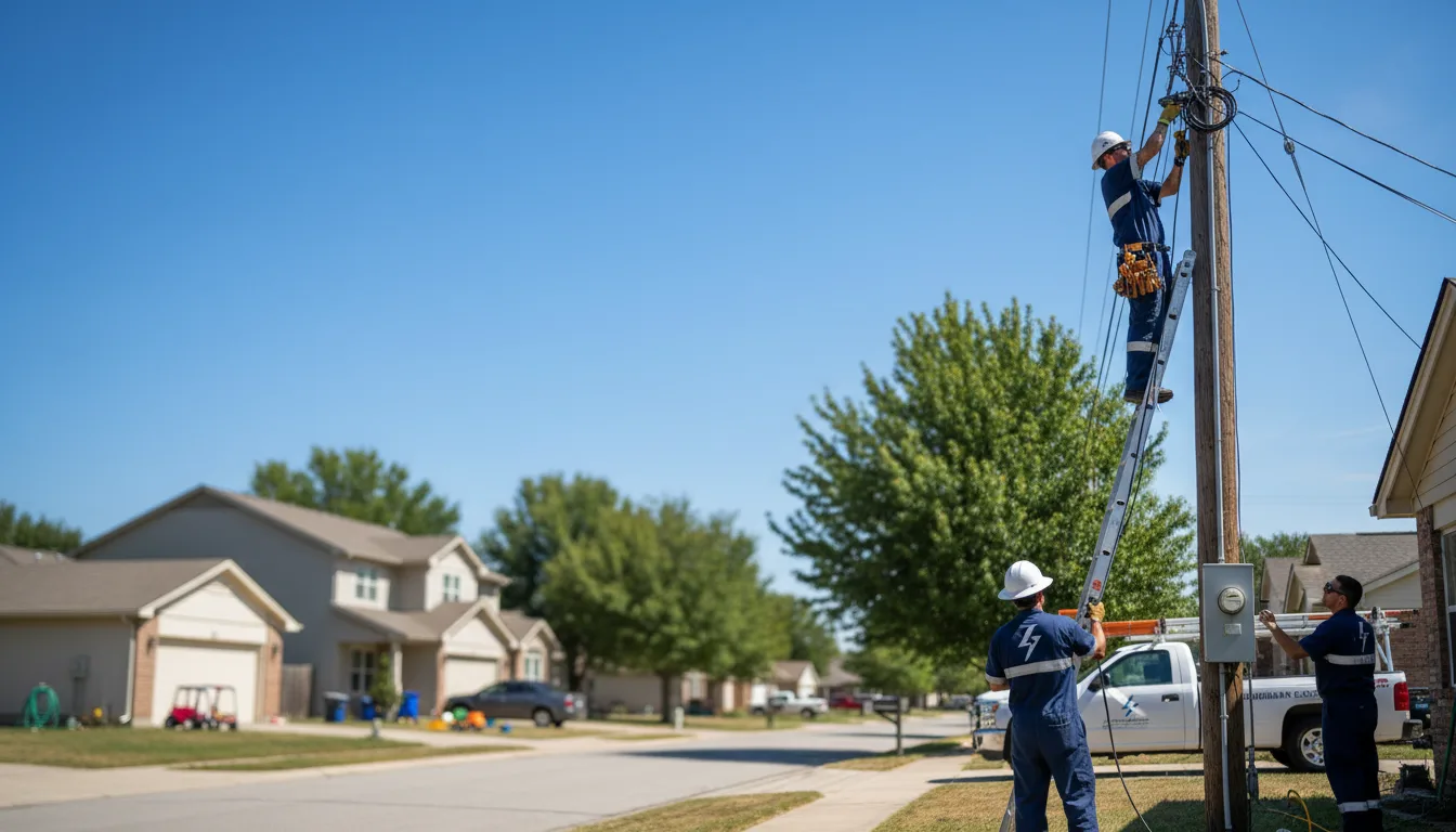 Residential electrician providing installation services in Arthurdale, WV